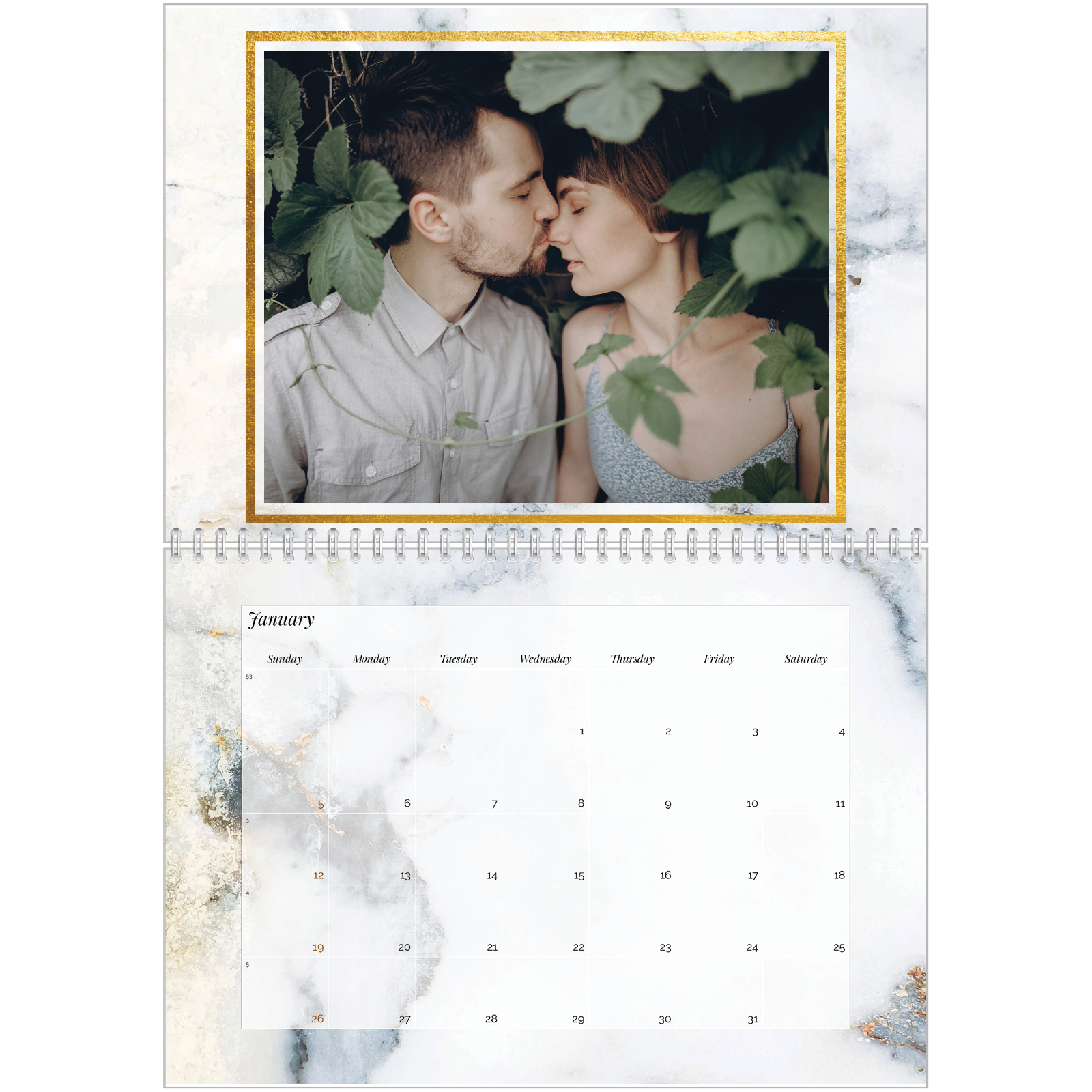 how to make photo frame for doubled calendar