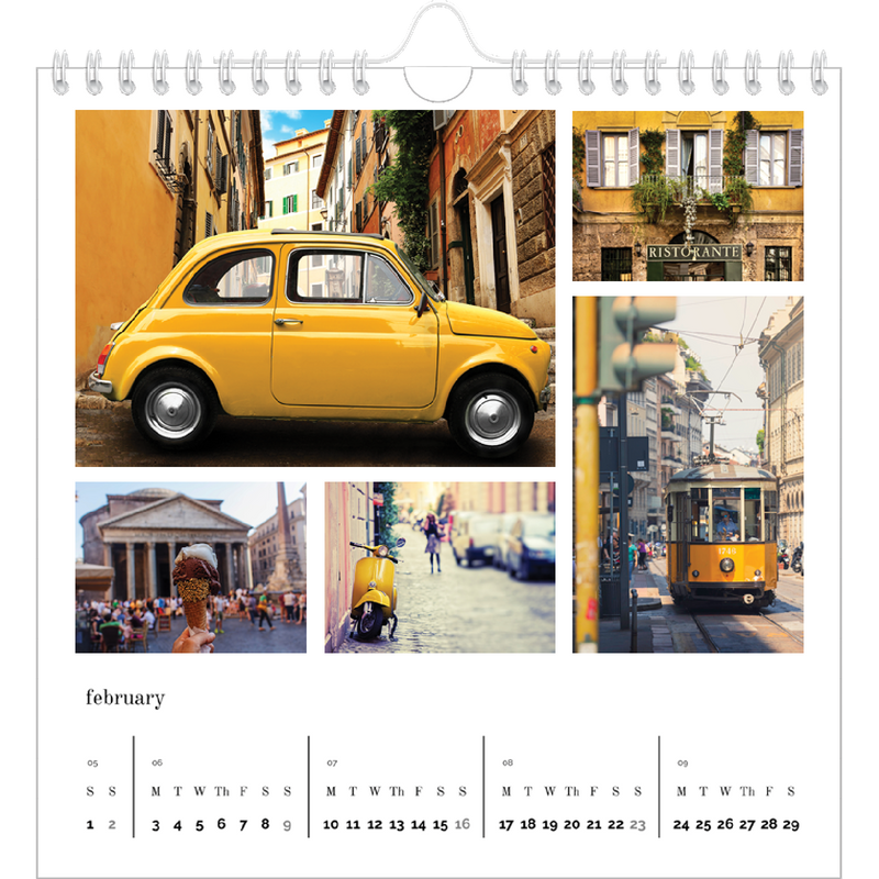 Picture grid Calendar square