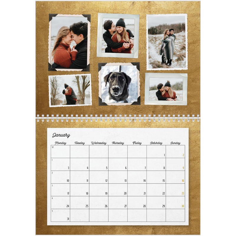 Picture collection Calendar A4double