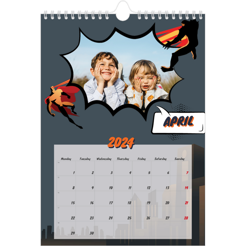 Comic book Calendar A4