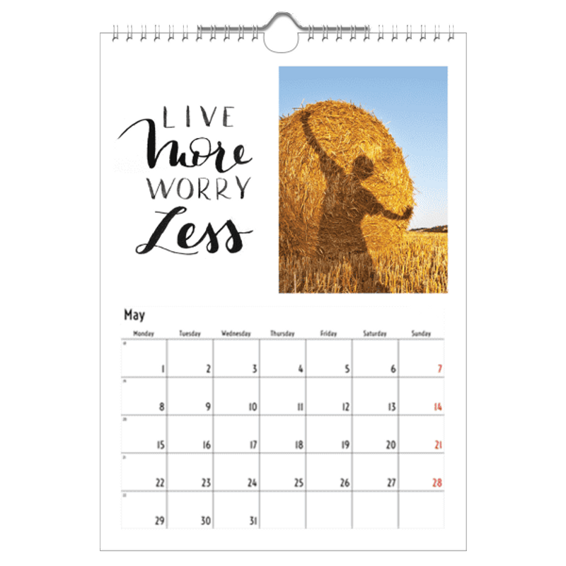 quotes calendar a4